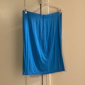 Blue Mini Pencil Skirt